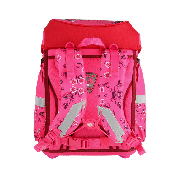School bag set ''FLOWERS'' 3D SMART 5-Pcs (LED buckle) 