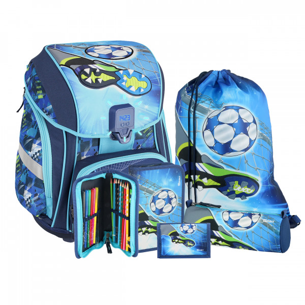 Torba set ''FOOTBALL BLUE'' SMART PREMIUM 5-delova (LED kopča) 