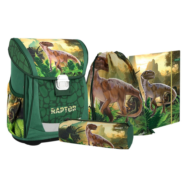 School bag set ''RAPTOR'' COOL 4-Pcs (Metal buckle) 