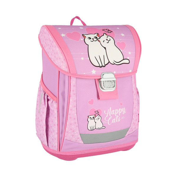 School bag set ''HAPPY CAT'' COOL 4-Pcs (Metal buckle) 