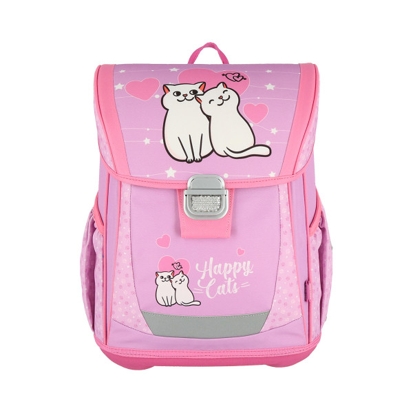 School bag set ''HAPPY CAT'' COOL 4-Pcs (Metal buckle) 