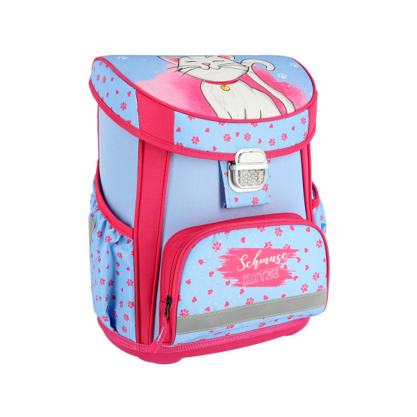 School bag set ''CAT WHITE'' VISION + 5-Pcs (Metal buckle) 
