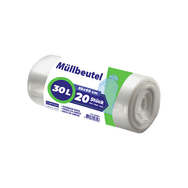 Müllbeutel 30L, ohne Zugband 20 Stück 