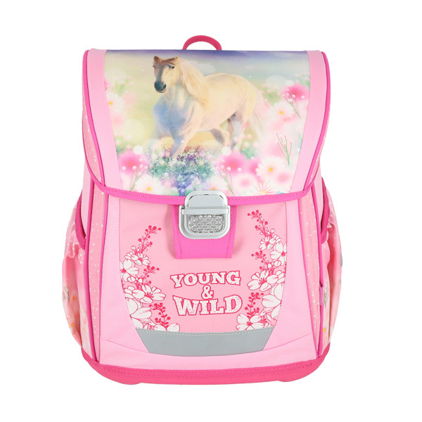 School bag set ''YOUNG AND WILD'' COOL 4-Pcs (Metal buckle) 