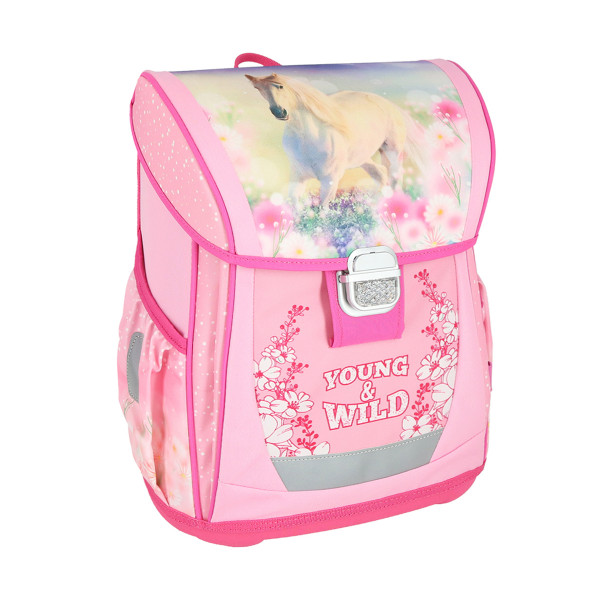 School bag set ''YOUNG AND WILD'' COOL 4-Pcs (Metal buckle) 