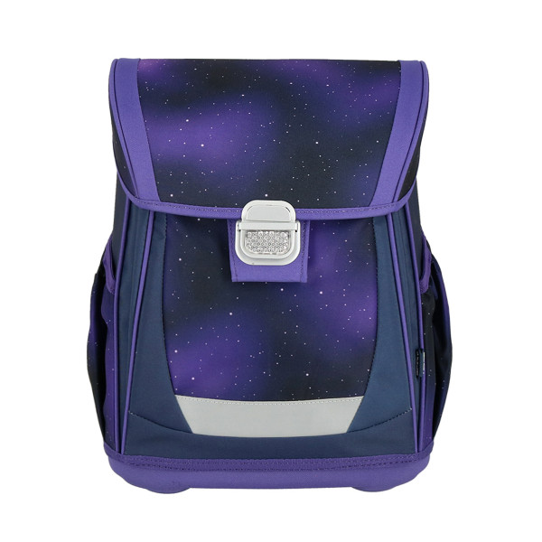 School bag set ''PURPLE SOLID'' COOL 4-Pcs (Metal buckle) 