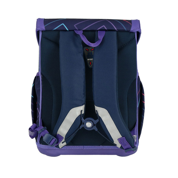 School bag set ''COLOR LINES'' COOL 4-Pcs (Metal buckle) 