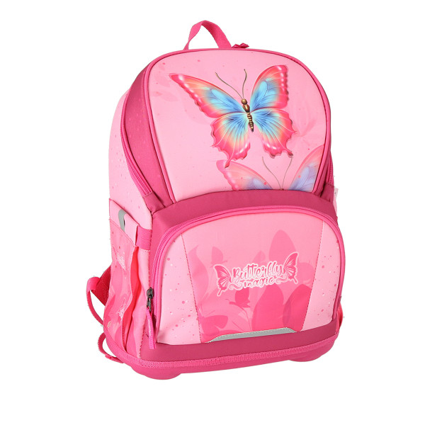 School bag set ''BUTTERFLY MAGIC'' 3D VARIO 5-Pcs (Magnetic buckle) 