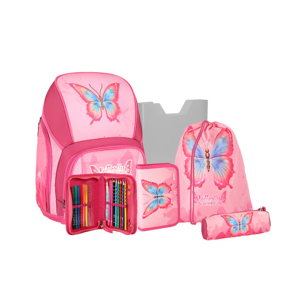 Torba set ''BUTTERFLY MAGIC'' 3D VARIO 5-delova (Magnetna kopča) 