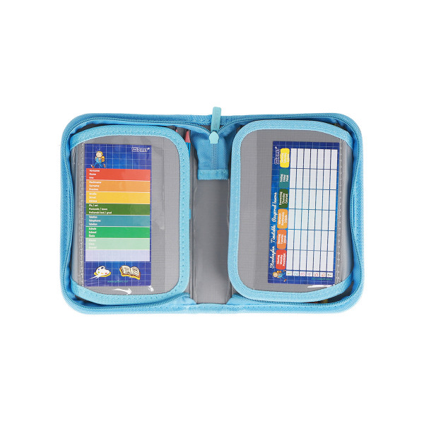 TTS Pencil case ''ABS Blue Stripe'', 1-Zipper, 28-pcs 