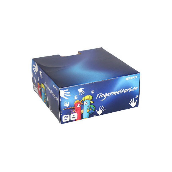 Boja za oslikavanje prstima 4 Boja, 100ml 