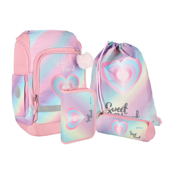 School bag set ''HEART DIAMOND'' SMART PACK 4-Pcs 