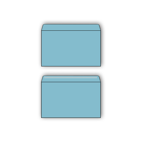 Envelope B6 17,6x12,5cm 1/1000, Blue 