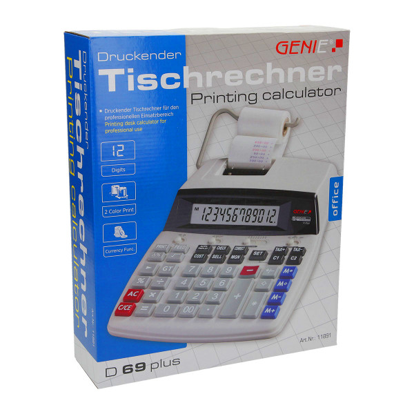 Calculator with tape 