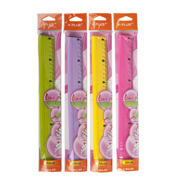 Ruler ''Multi'', set 4pcs 