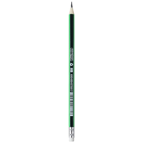 Wooden pencil with eraser 