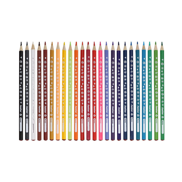 Wooden color pencils, 24 colors 