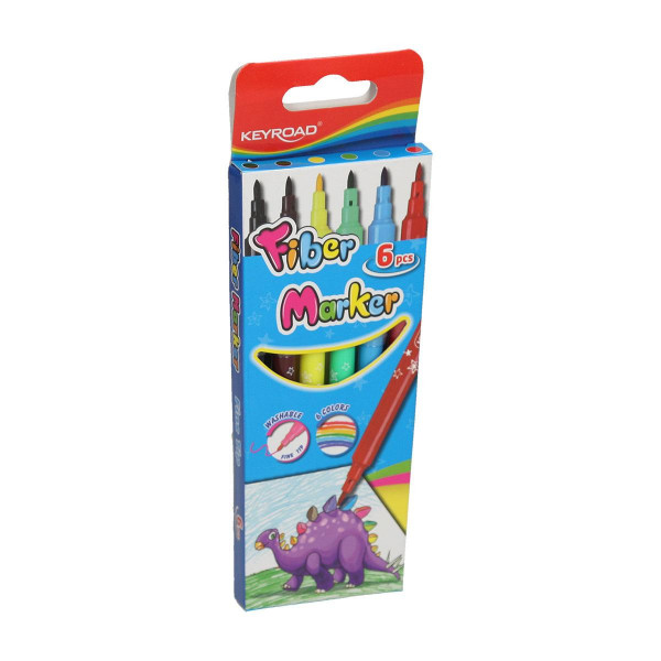 Fiber Marker ''Stars'', 6 colours 