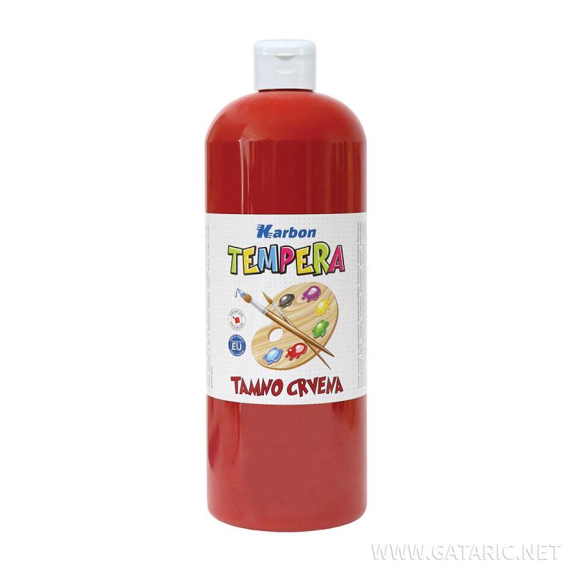 Tempera 1000ml, Tamnocrvena 