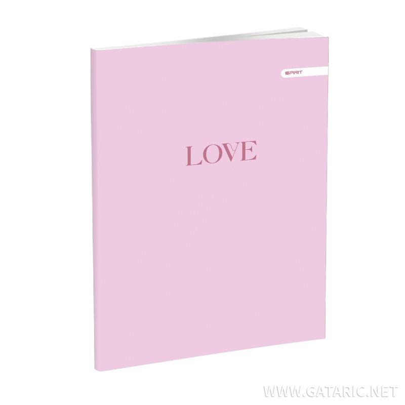 Notebook A4, hard covers, 96 squares sheets 