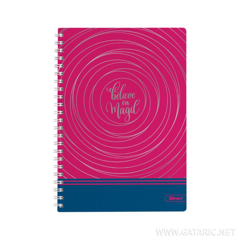 Collegeblock A5 Hard cover Magic 80 Sheet 