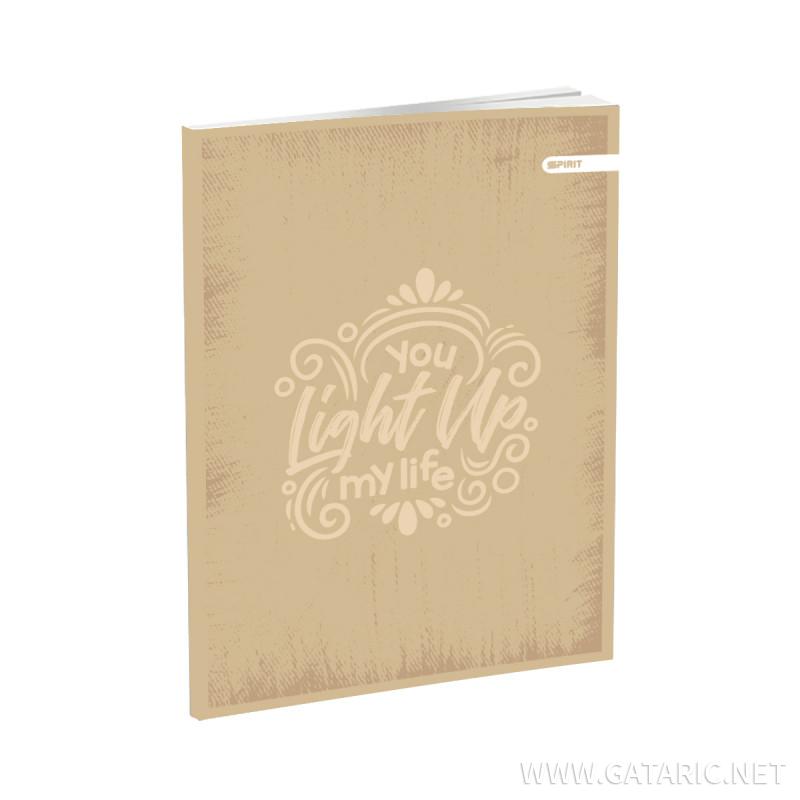 School Notebook A5 “Olds paper” Soft cover, Squared, 52 Sheets 