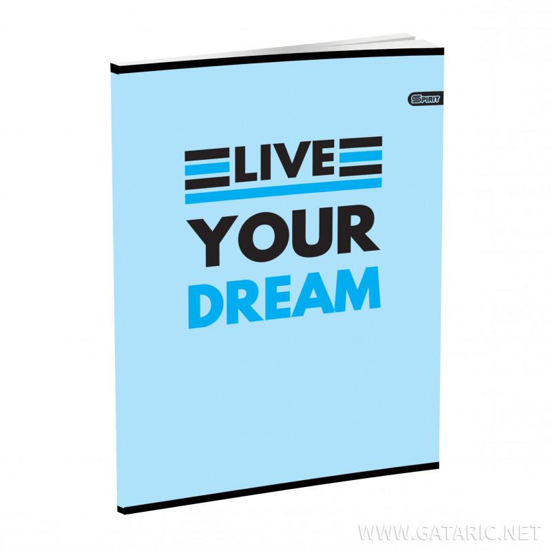 School Notebook A5 “Inspiration” Soft cover, Lines, 52 Sheets