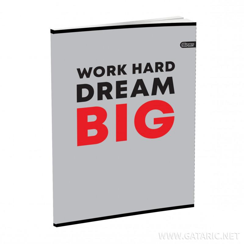 School Notebook A5 “Inspiration” Soft cover, Squared, 52 Sheets