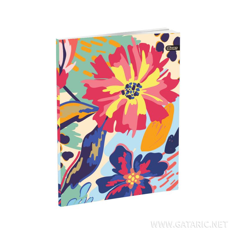 School Notebook A5 “Abstract” Soft cover, Squared, 52 Sheets 