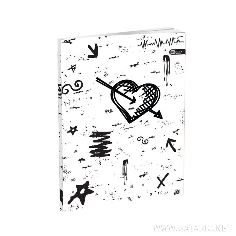 School Notebook A5 “Abstract” Soft cover, Squared, 52 Sheets