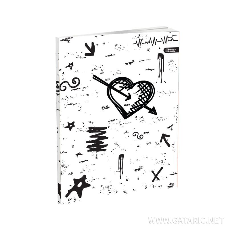 School Notebook A5 “Abstract” Soft cover, Squared, 52 Sheets 