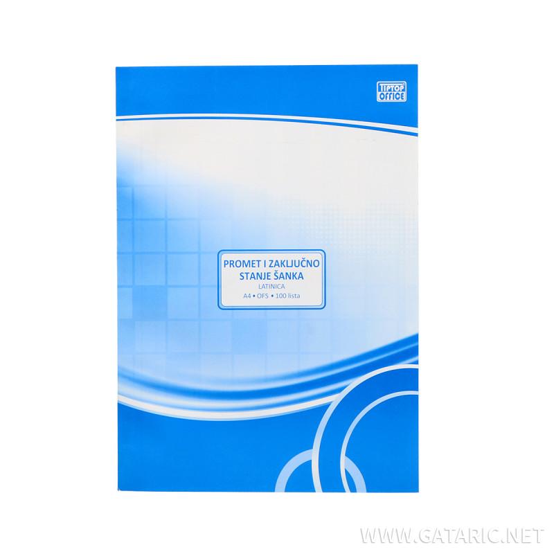 Promet i zaključno stanje šanka A4, ofset 