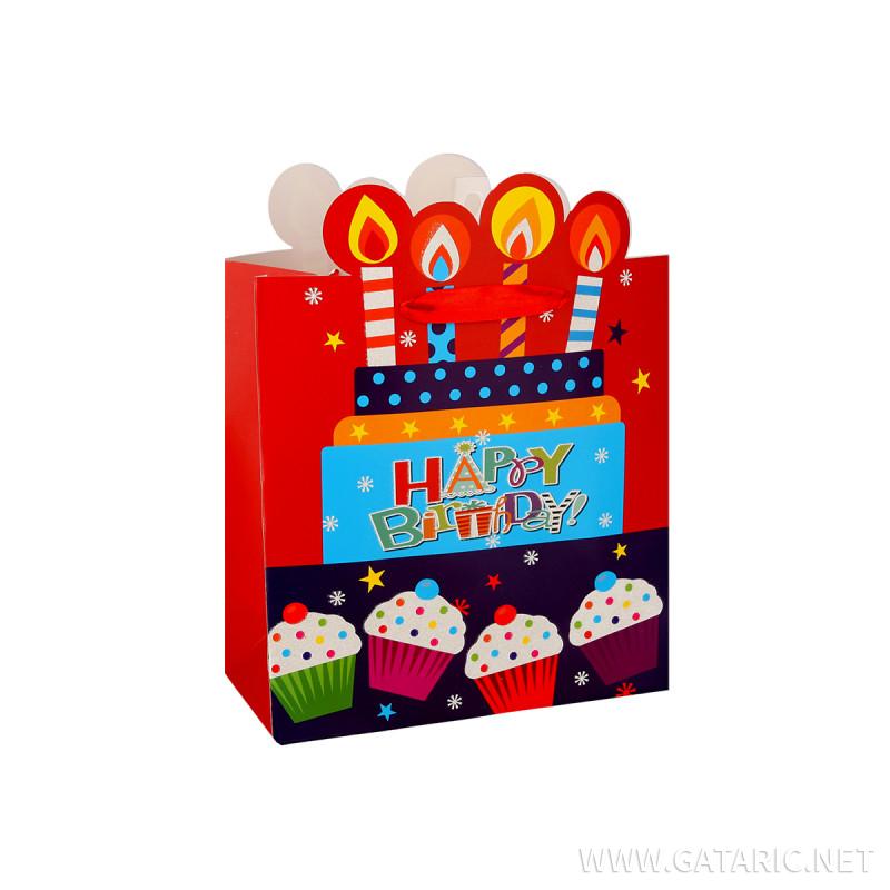 Gift bag ''Happy birthday 3'', L 