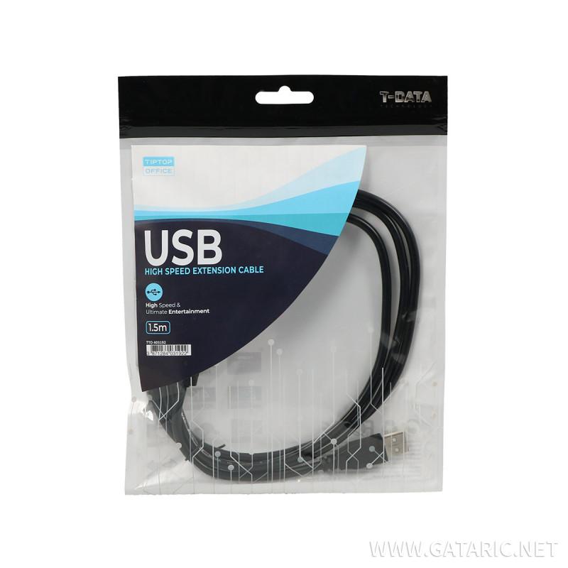 USB Extension Cable 2.0 AM-AF 1.5m 
