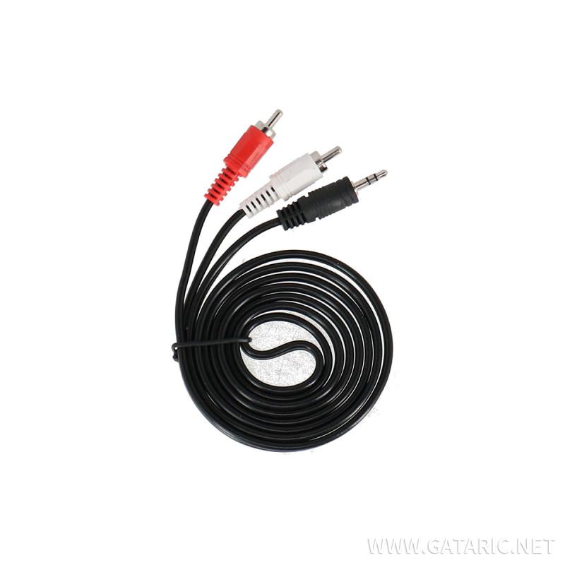 Cable 3.5mm-2RCA AM-AM 1.5m 