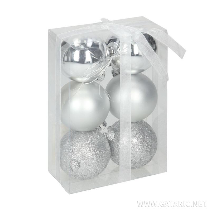 New Year ball set 6cm, 6/1