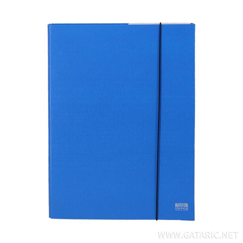 Mapa Box sa Gumom A4 30mm, Plava 