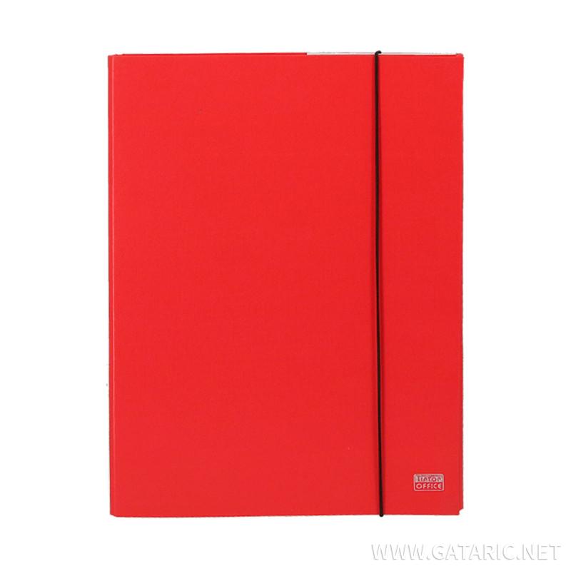 Mapa Box sa Gumom A4 PP 30mm, Crvena 