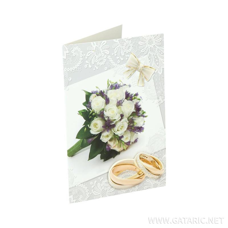 Greeting card 3D ''Wedding day 02''