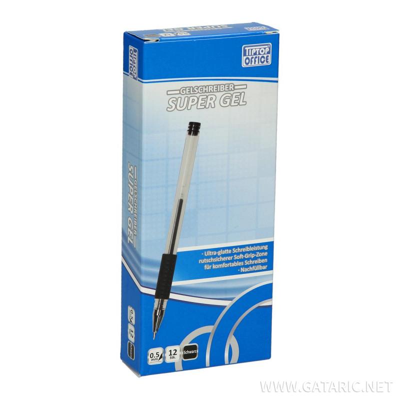 Gel Pen ''Super Gel'' 0.5mm, 12/1