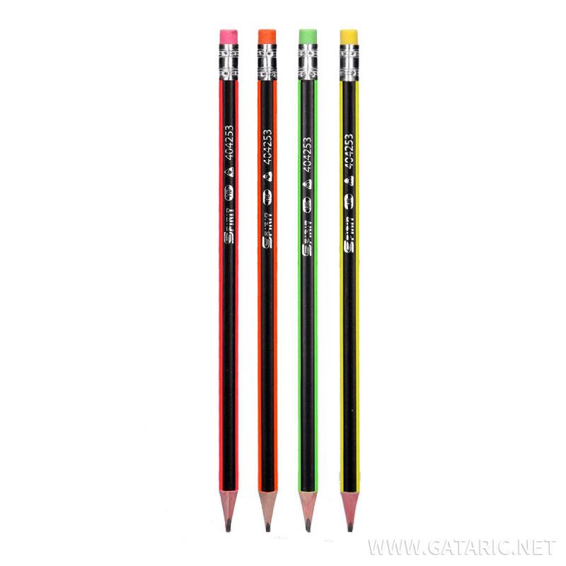 Wooden Pencil ''Neon Triangle'' 1/1