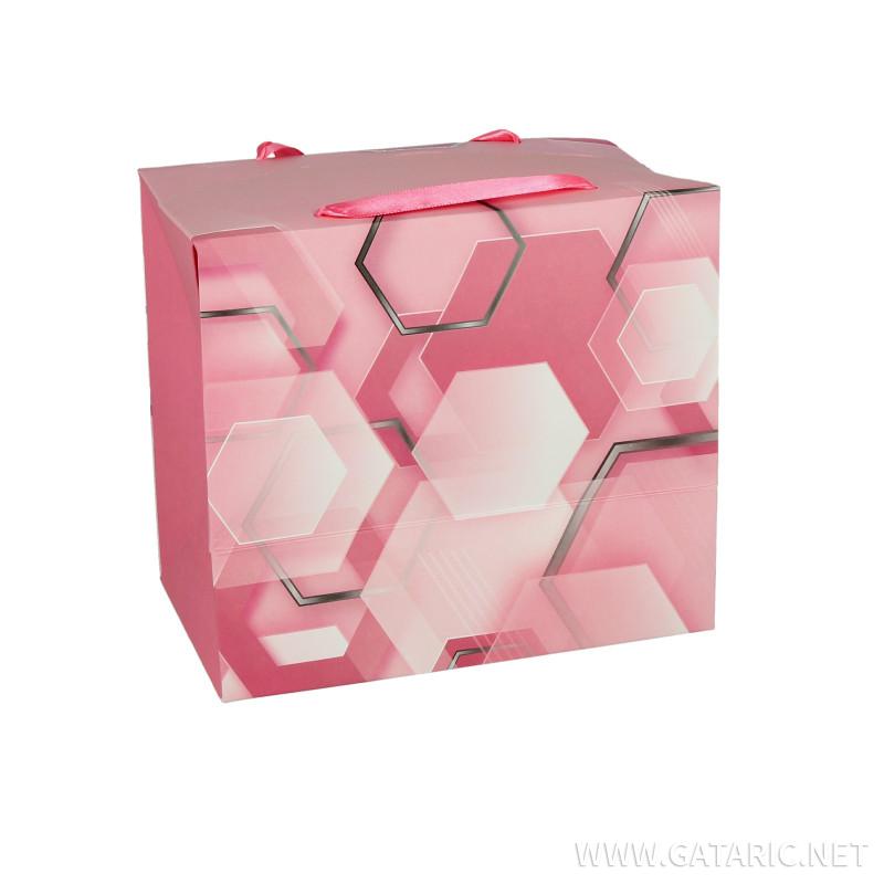 Geschenktragetasche ''Pink'', L 