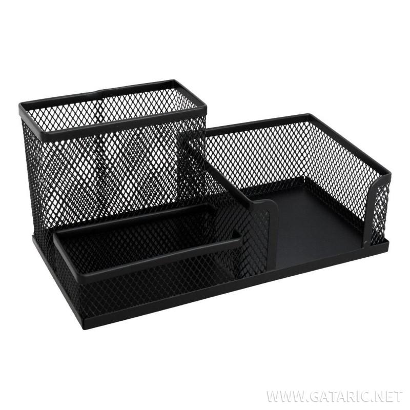 Desk Organiser Metal 3-Part Set, 205x103x98mm