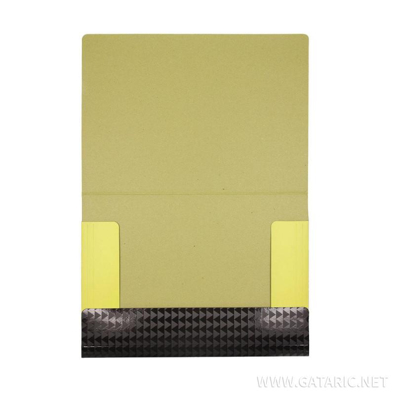 Elasticated File cardboard, A4 700gsm, 3 flaps 