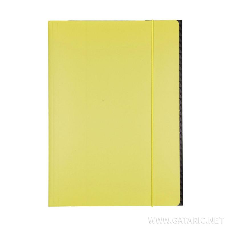 Elasticated File cardboard, A4 700gsm, 3 flaps 