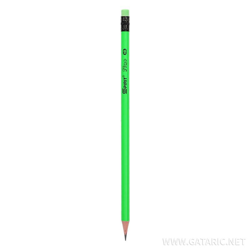 Drvena olovka sa gumicom ''Fluo round'' 