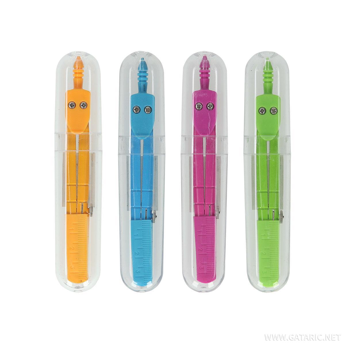Compass, PVC tube, assorted