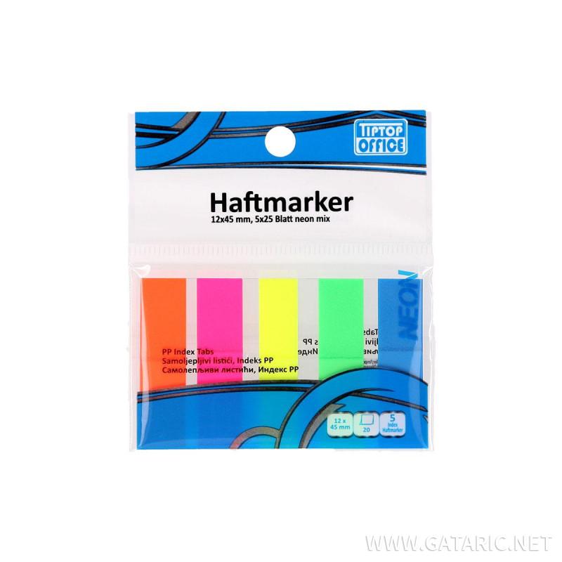 Index Haftmarker PP, 5x25 Blatt 