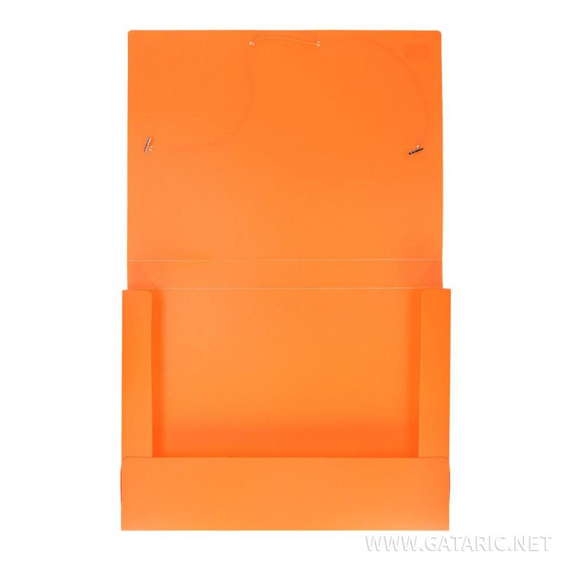 Heftbox A4, PP, Neon Orange 