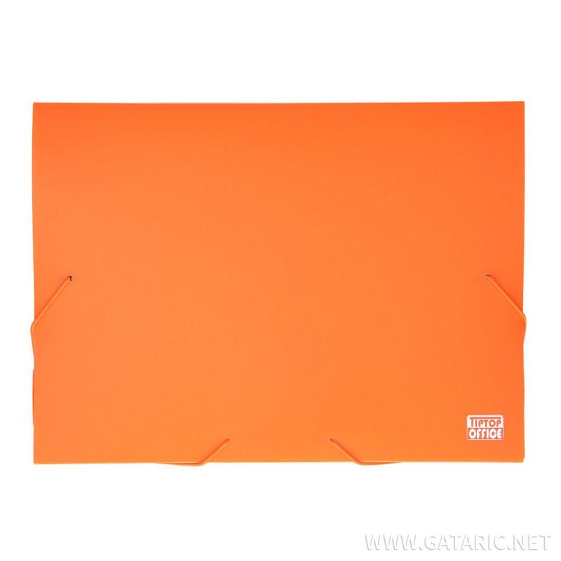 Heftbox A4, PP, Neon Orange 